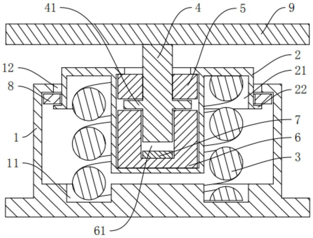 Vibration attenuation buffer device for car power assembly