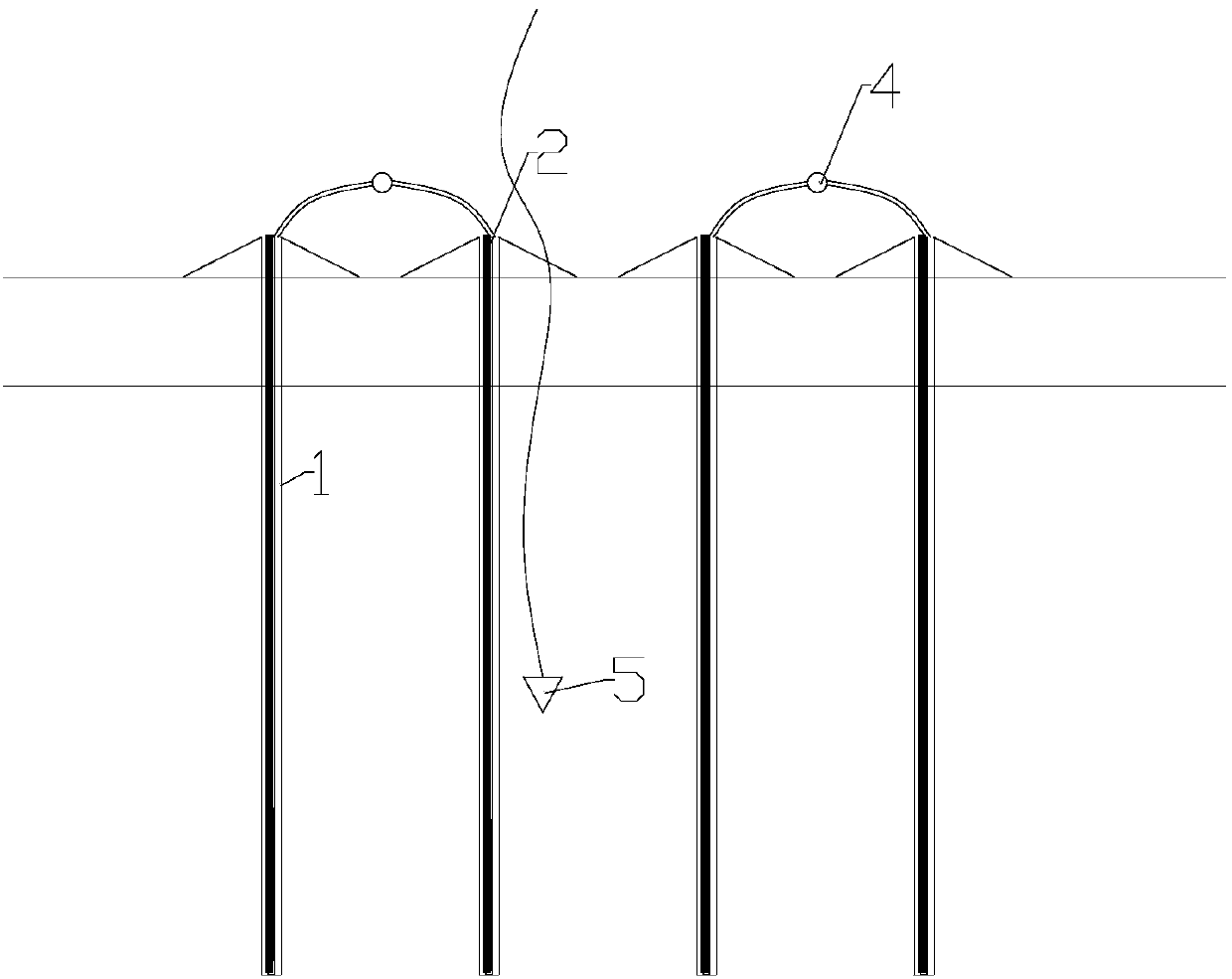 Heating consolidation construction method for arranging electric heating rod in vertical drainage filter tube