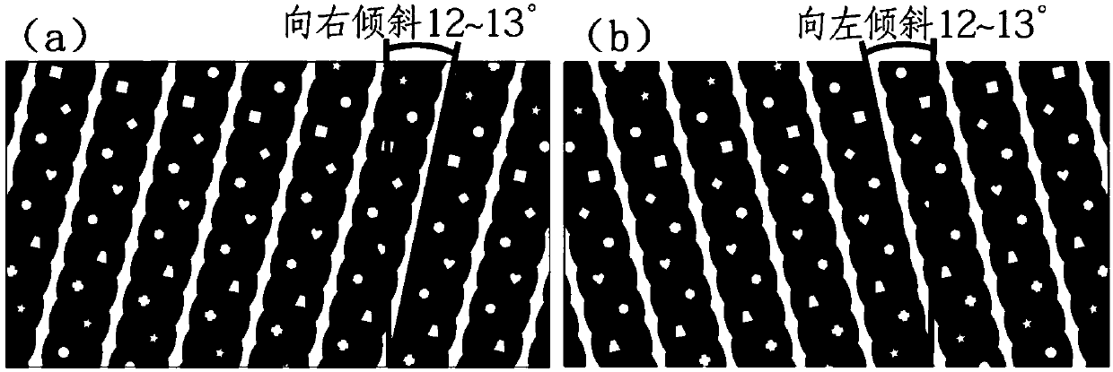 Black-white multi-shape eyelet arc-shaped slit type naked-view 3D image-displaying film