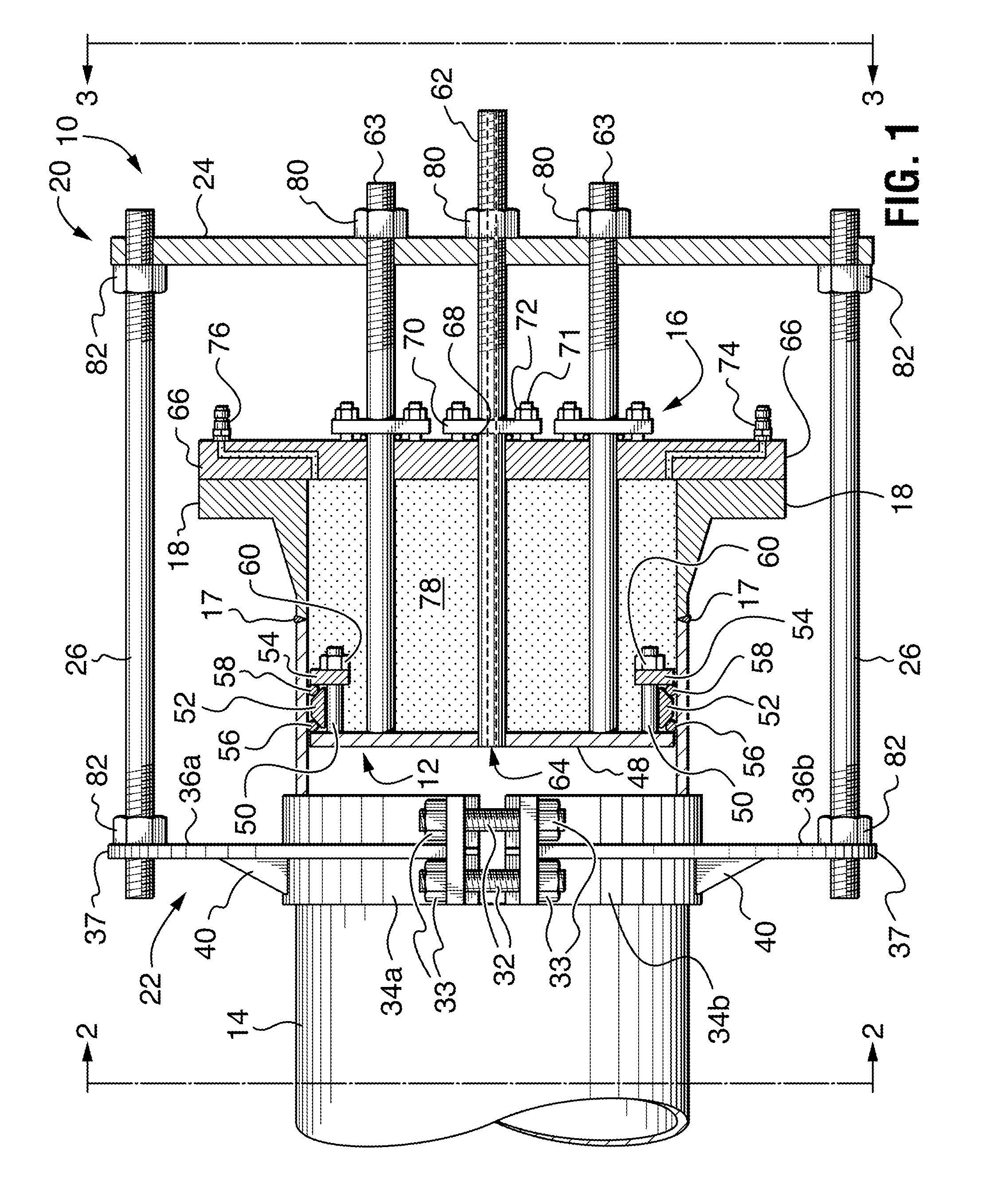 Apparatus and Method for Isolating or Testing a Pipe Segment with Axial Reinforcement
