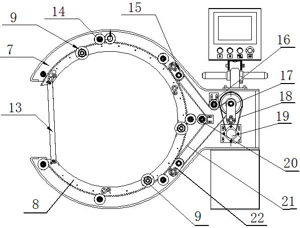 Insulating paper automatic winding device