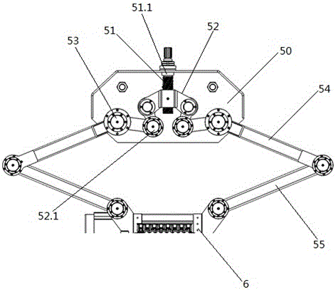 Screw nut type anti-swing suction cup movement mechanism