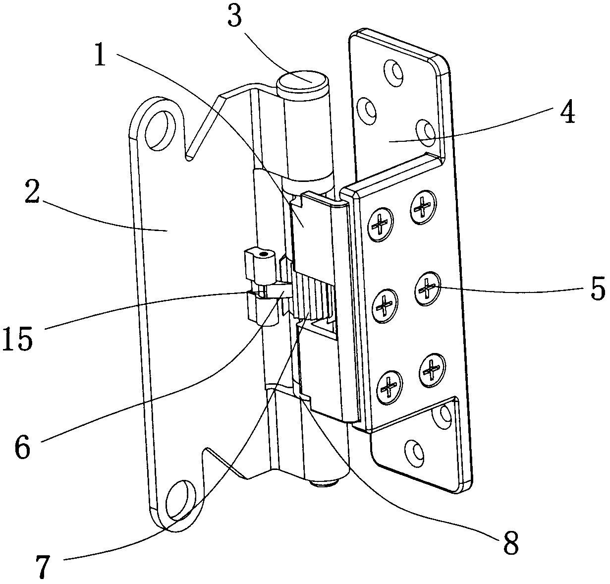 Magnetic ratchet hinge structure