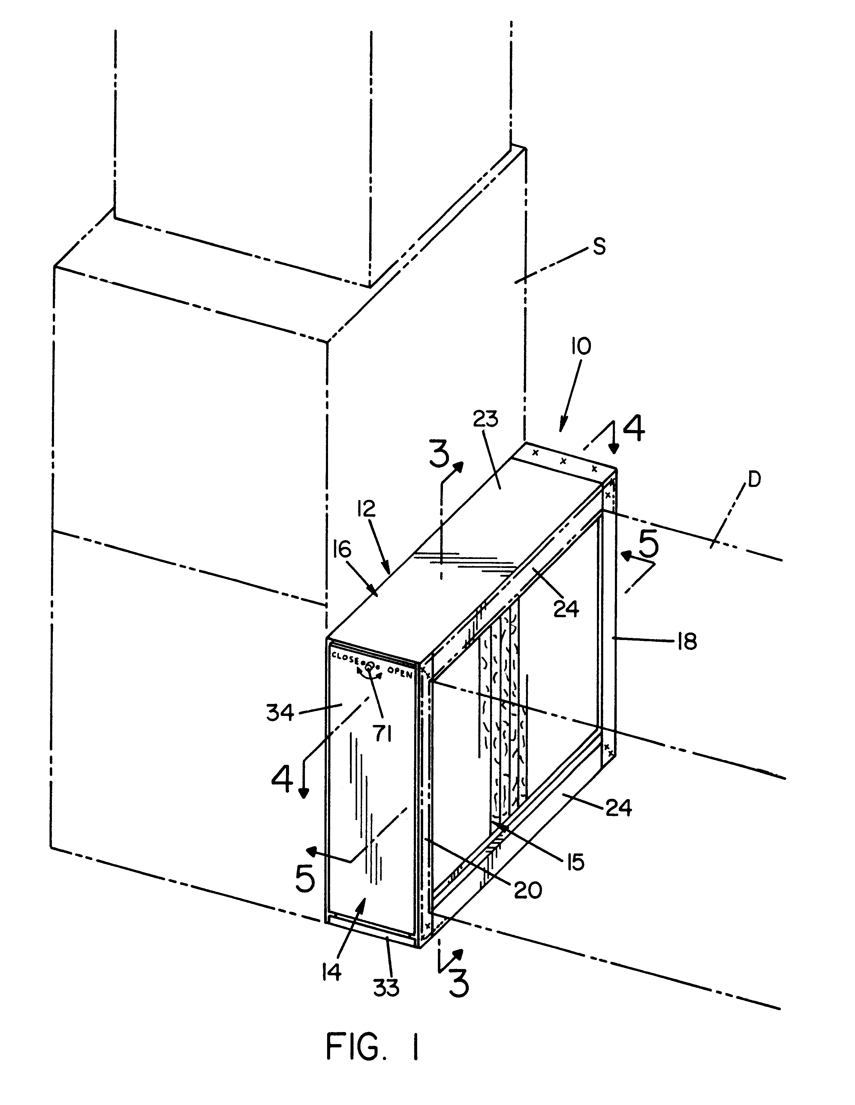 Media filter assembly having replaceable filter element