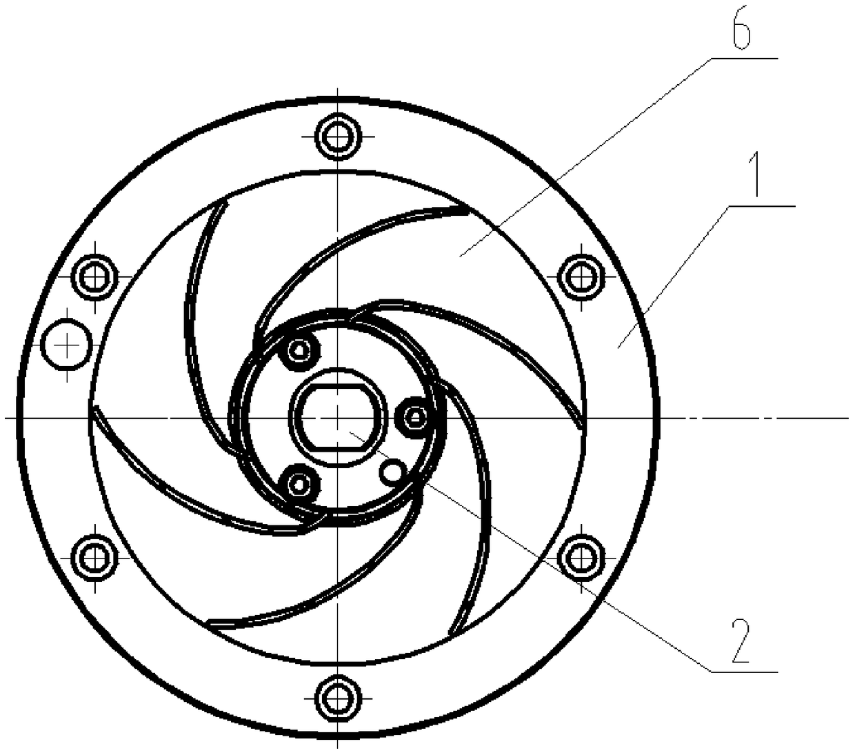 An impeller welding jig with mold groove positioning and auxiliary blanking function and its control method