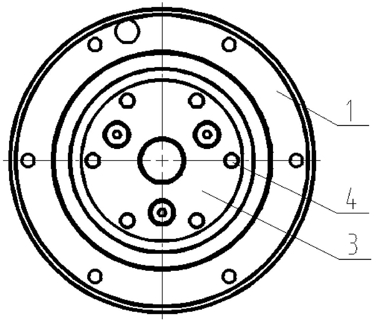 An impeller welding jig with mold groove positioning and auxiliary blanking function and its control method