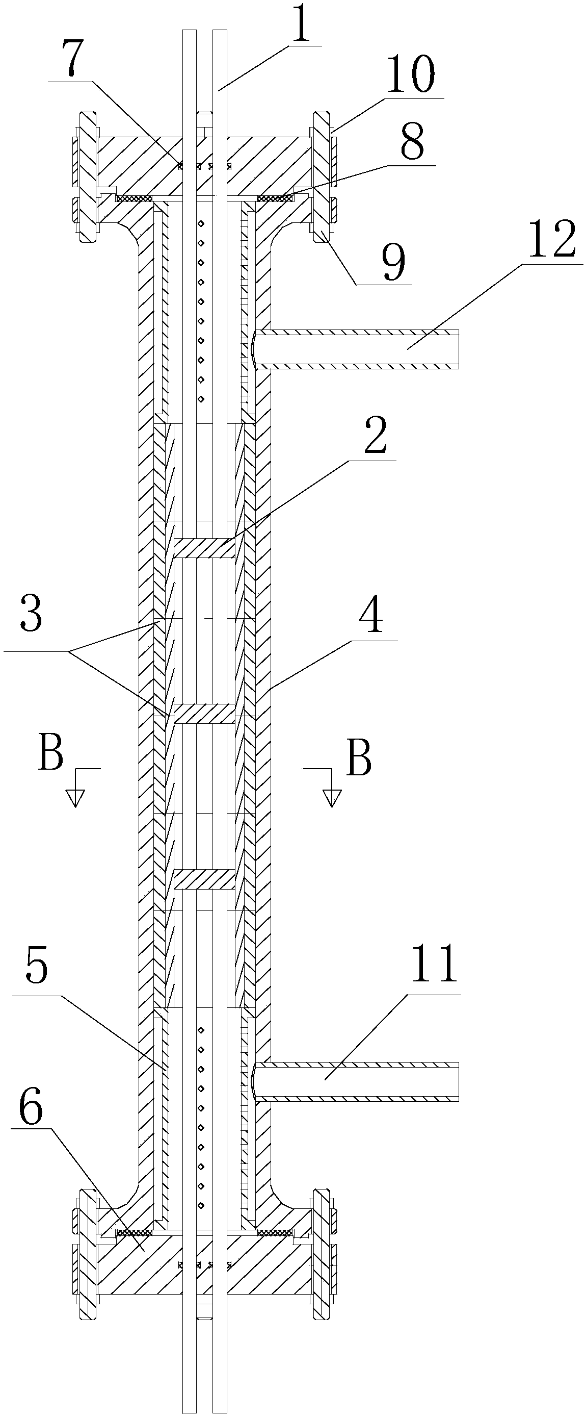 Simulation device for high temperature resistant rod bundle fuel assembly based on diffusion welding