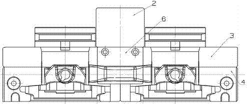 Gasoline engine aluminum piston mold pouring system