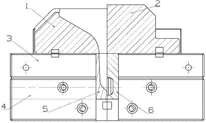 Gasoline engine aluminum piston mold pouring system