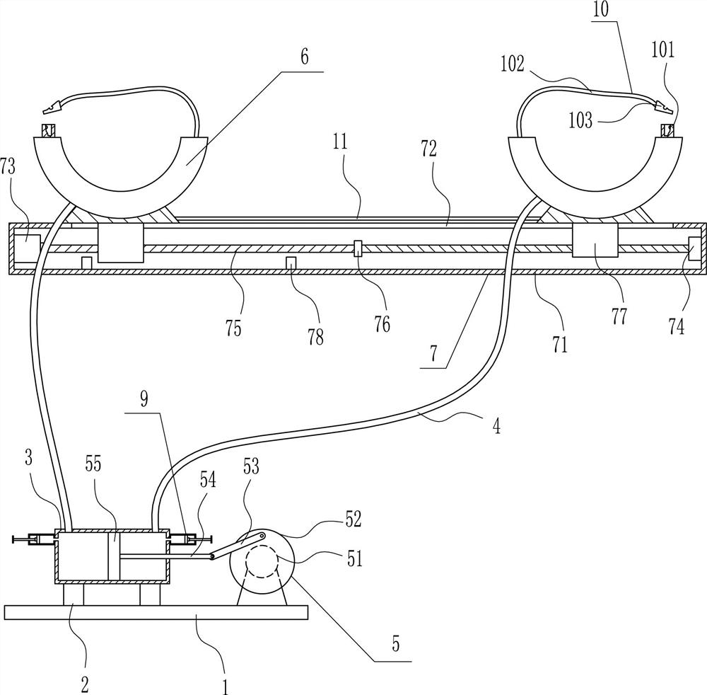 An orthopedic postoperative leg rehabilitation auxiliary massager