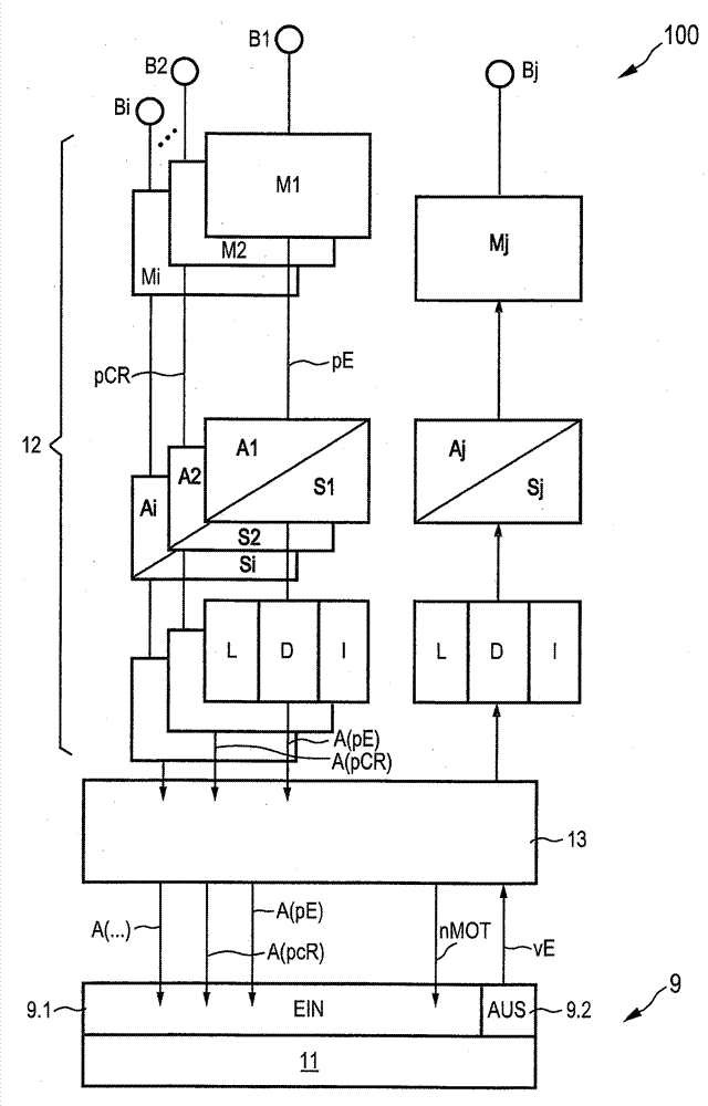 Common rail system, internal combustion engine, and device and method for controlling and/or regulating an internal combustion engine