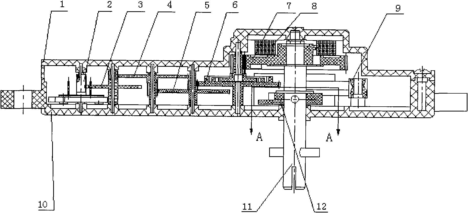 S-shaped spring of timer