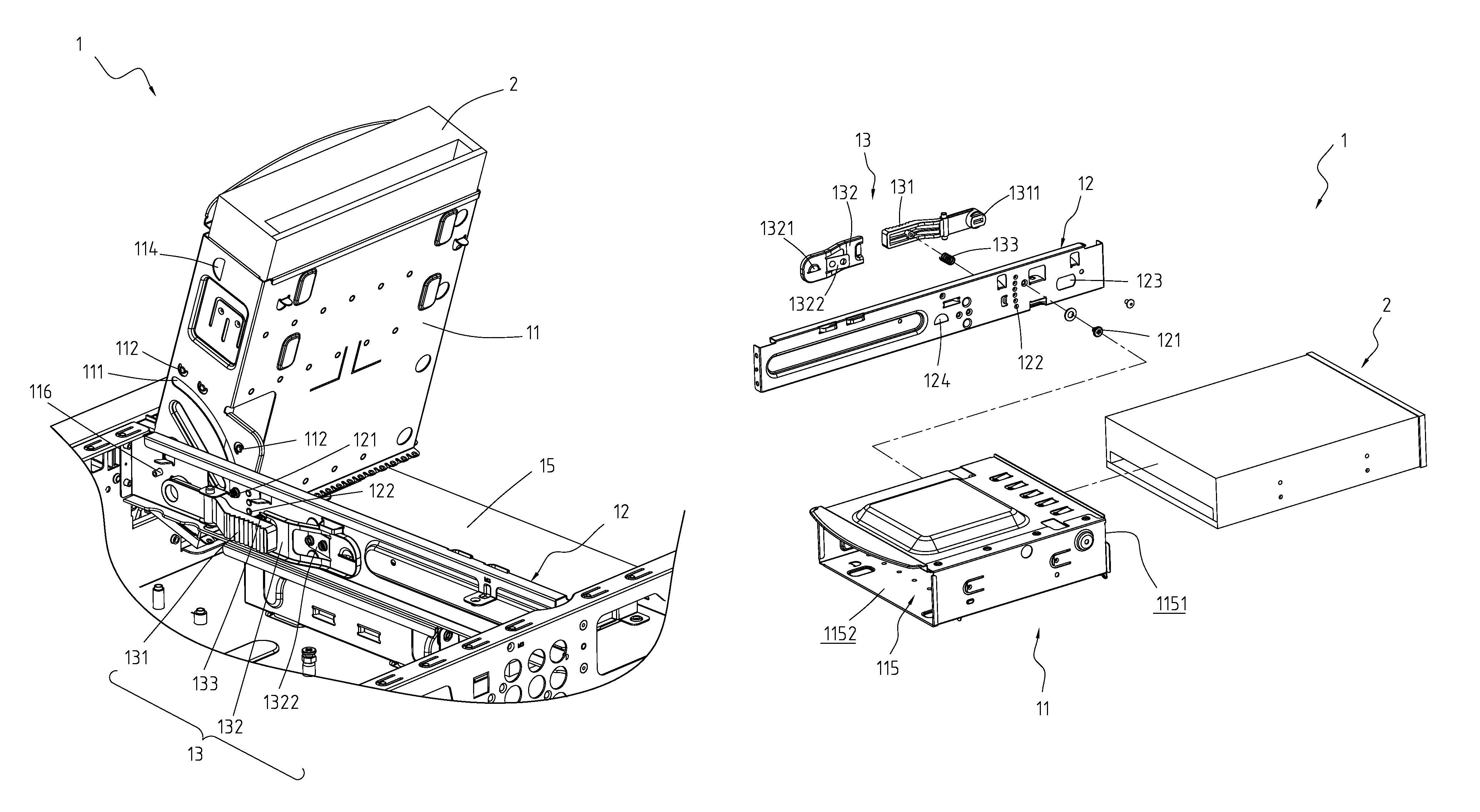 Assembling structure for electronic module
