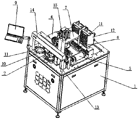 A precise film-pasting chip-mounting machine