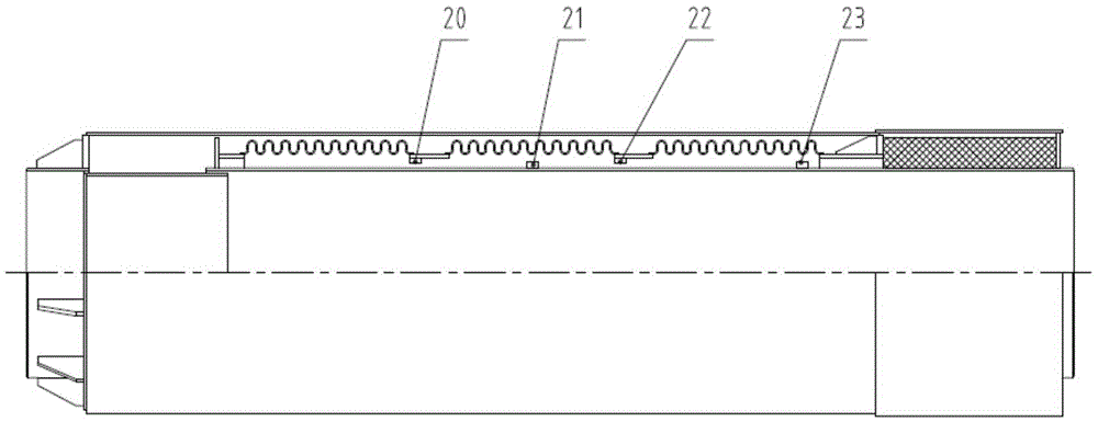 Large compensation external pressure expansion joint with heat preservation reset