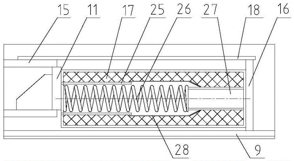 Large compensation external pressure expansion joint with heat preservation reset