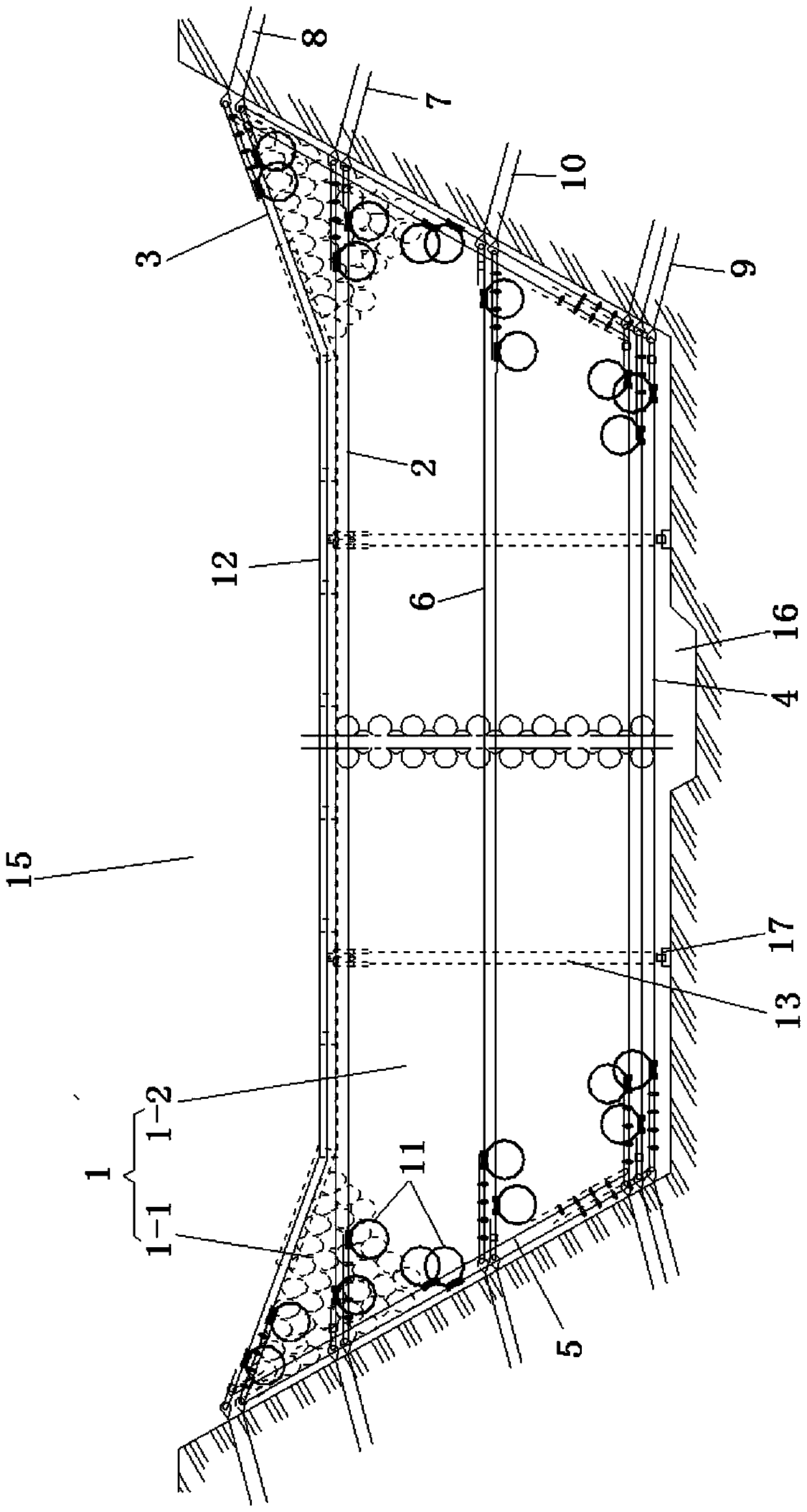 Flexible blocking screen for debris flow and flexible blocking dam for debris flow