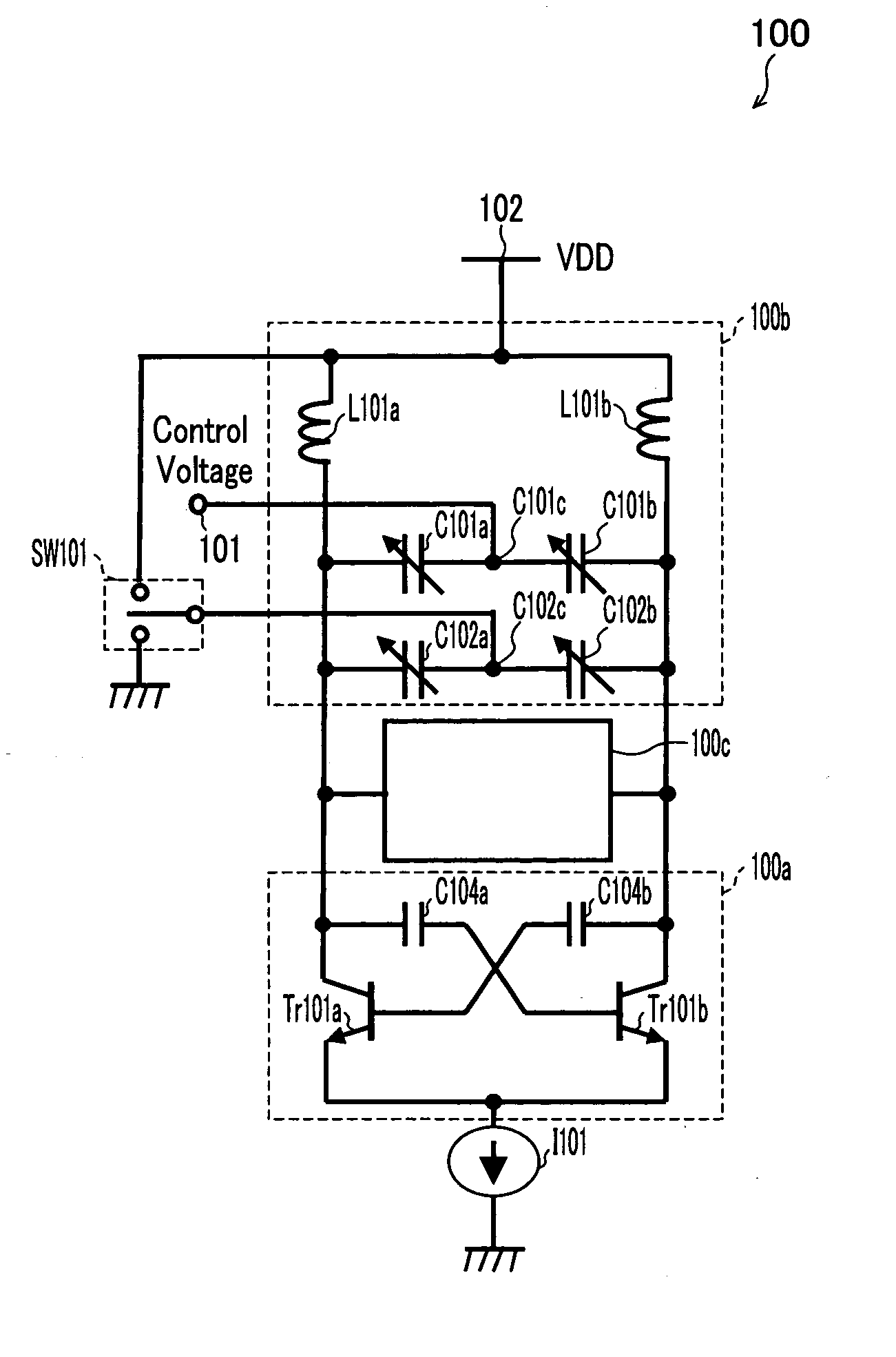Voltage-controlled oscillator, transmitter, and receiver