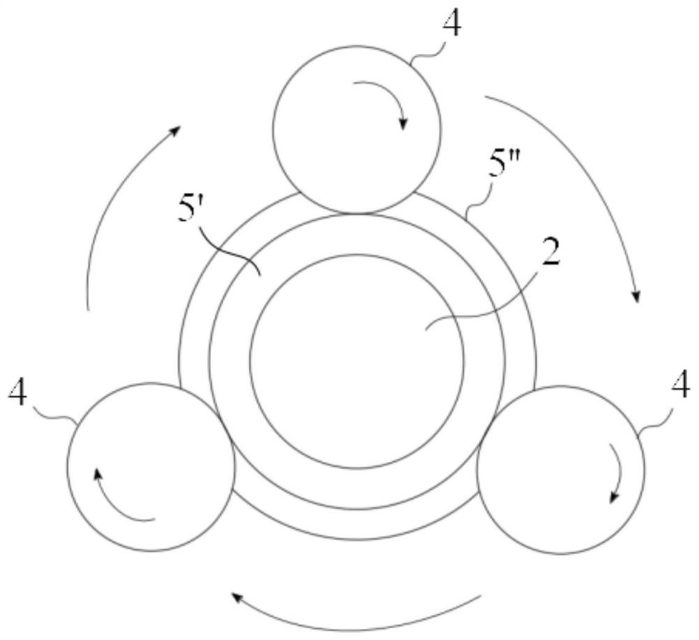 Process method for transversely rolling pipe