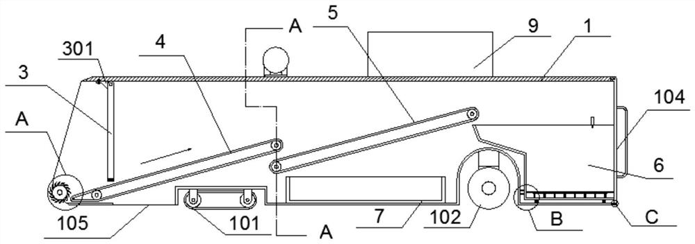 Crushed stone collecting device and method of mine stone crushing machine