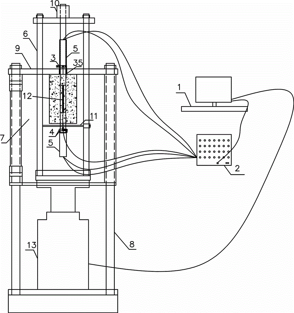 Self-balancing reinforced concrete bonding and anchoring performance test instrument