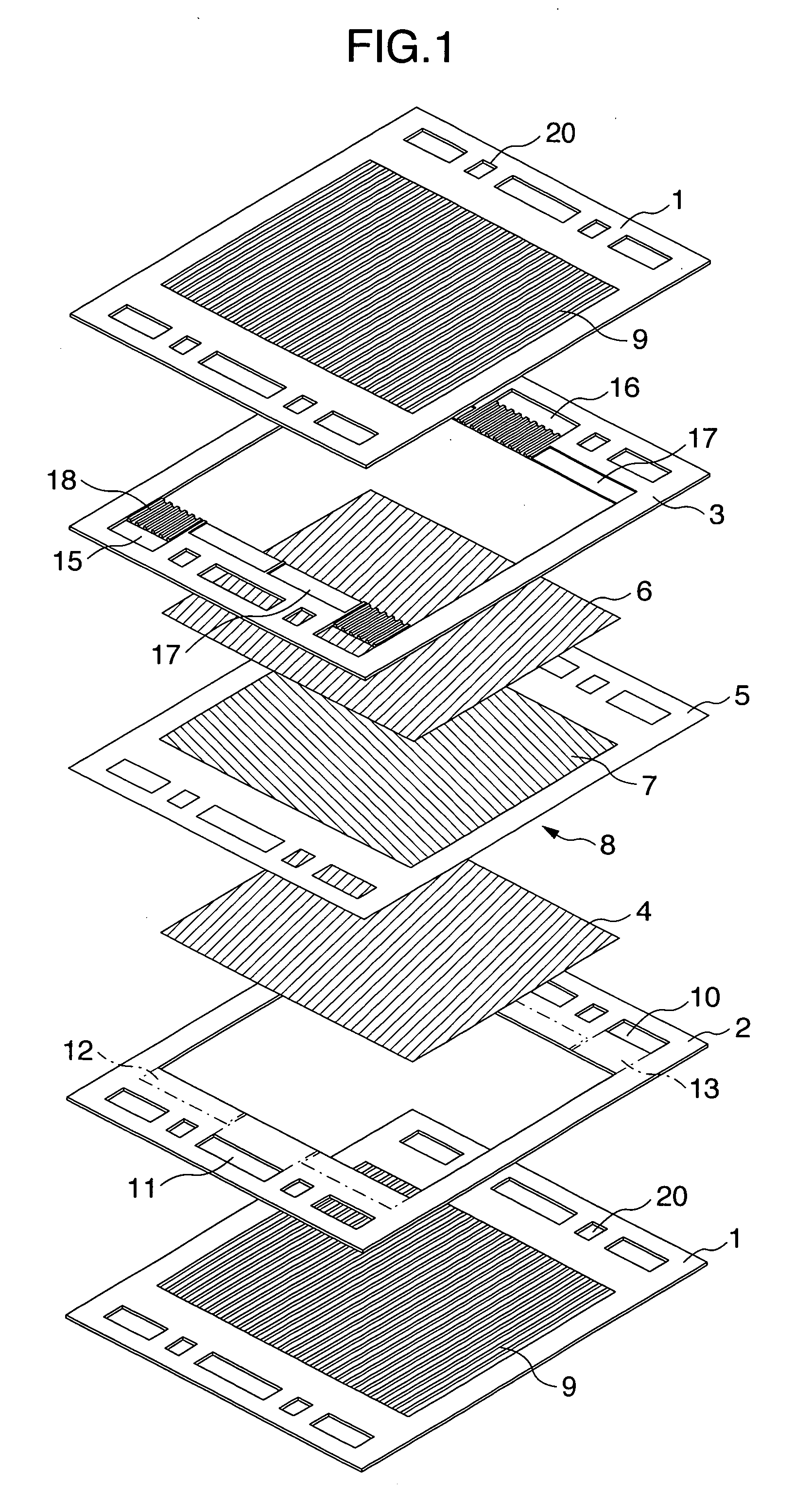 Solid polymer type fuel cell, metal separator for fuel cell, and kit for fuel cell