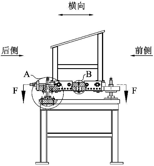 Rear-end rough collimator support for neutron scattering and installation and debugging method