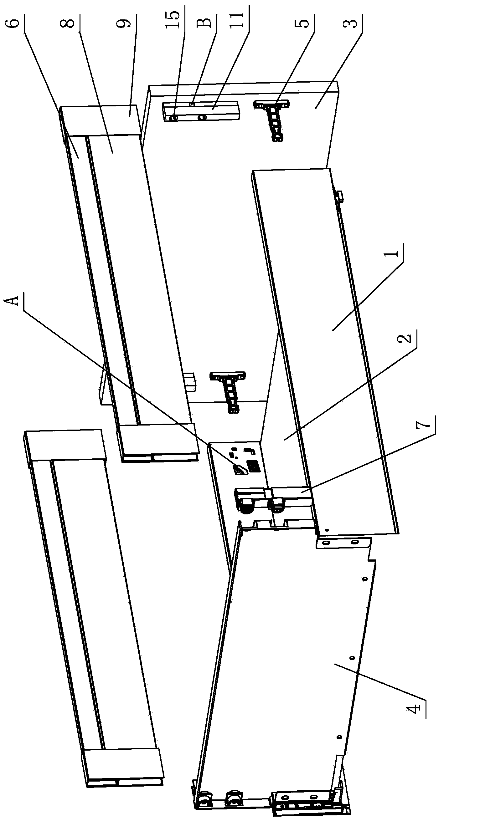Side-plate heightening and noise reducing structure of drawer