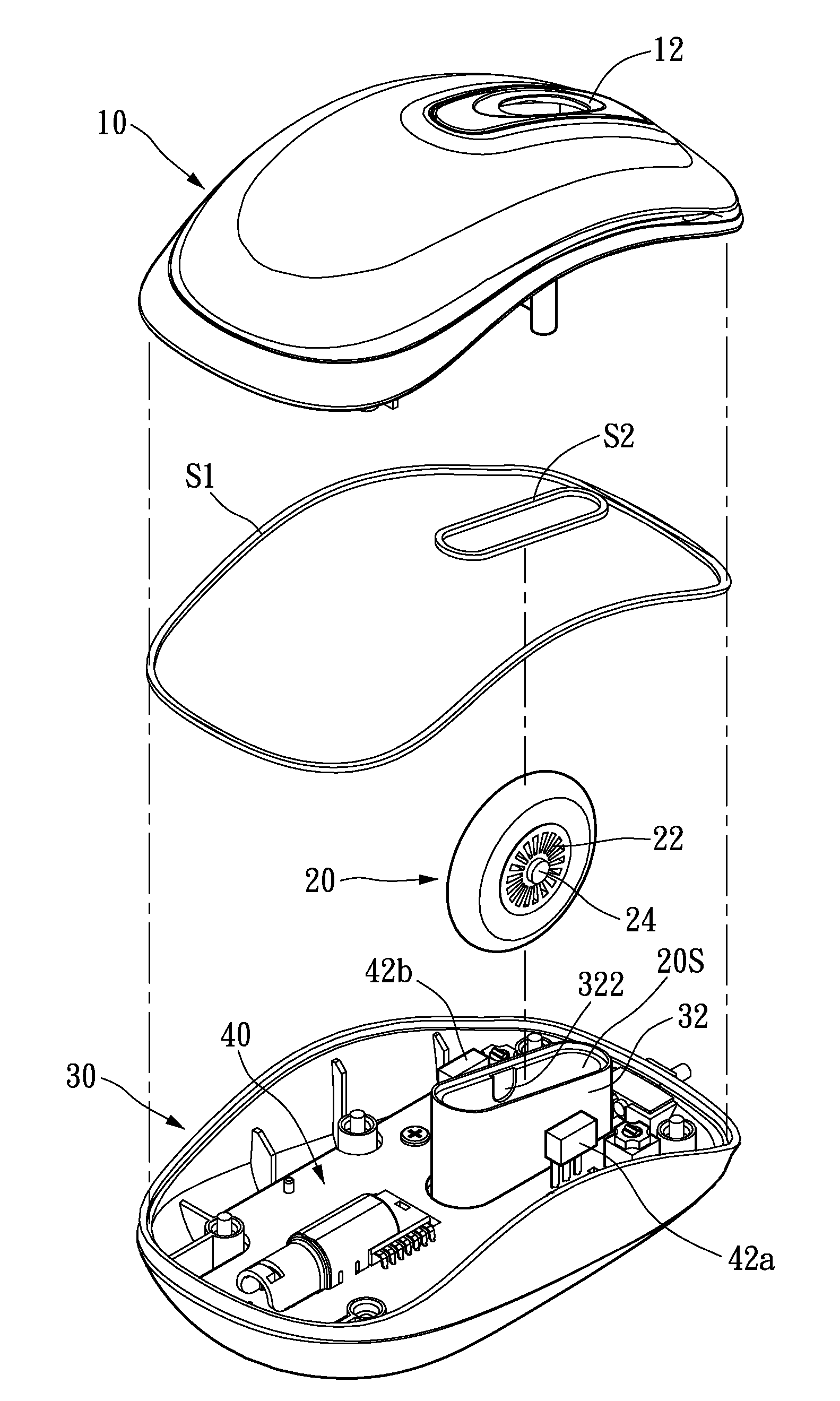 Waterproof computer mouse