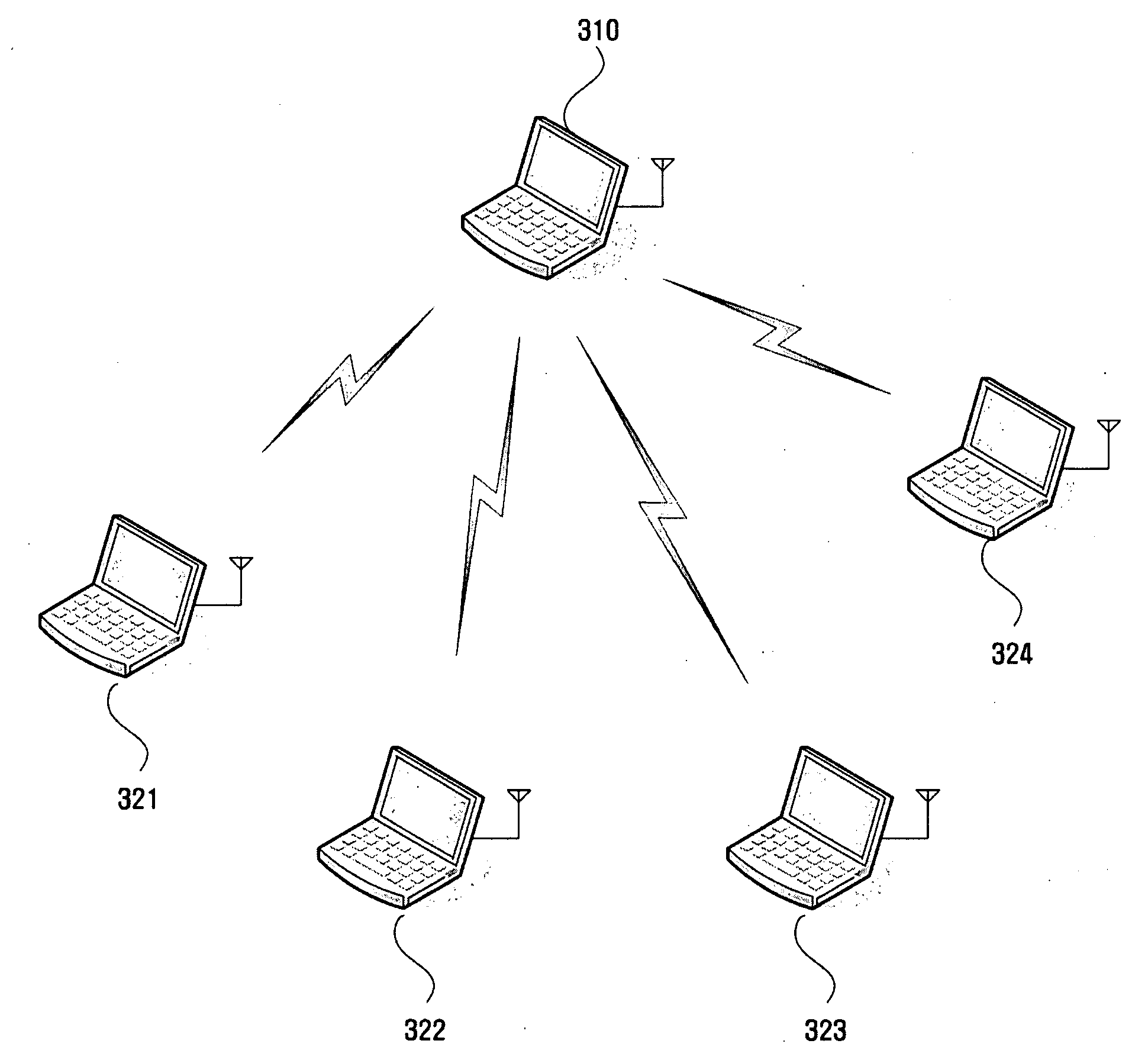 Wireless network system and method for transmitting and receiving data in the wireless network