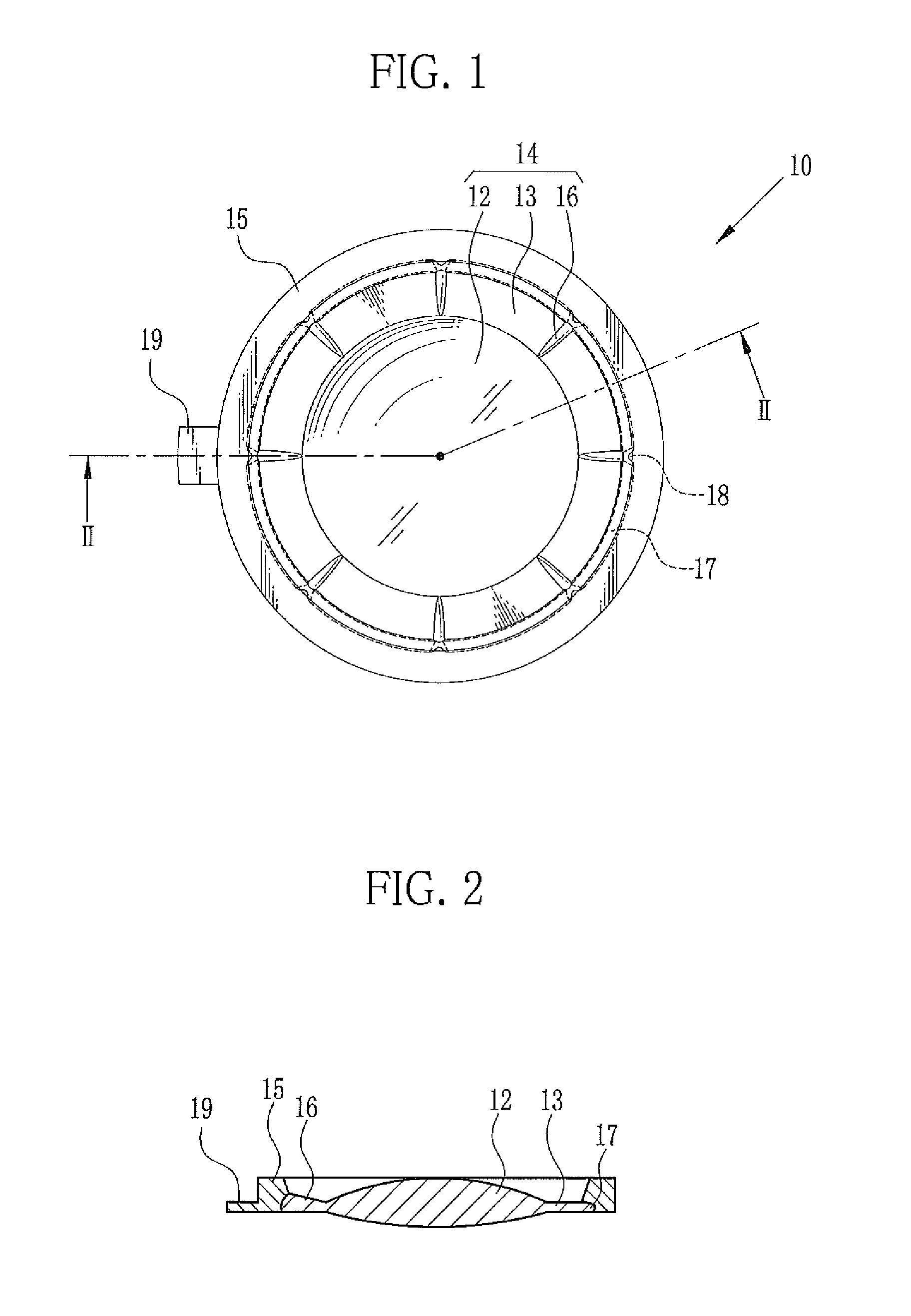 Composite molded lens and method for producing the same