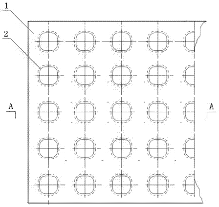 Double-surface heat-insulation plate with wide-bottom pits for buildings