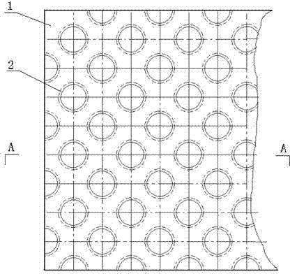 Double-surface heat-insulation plate with wide-bottom pits for buildings