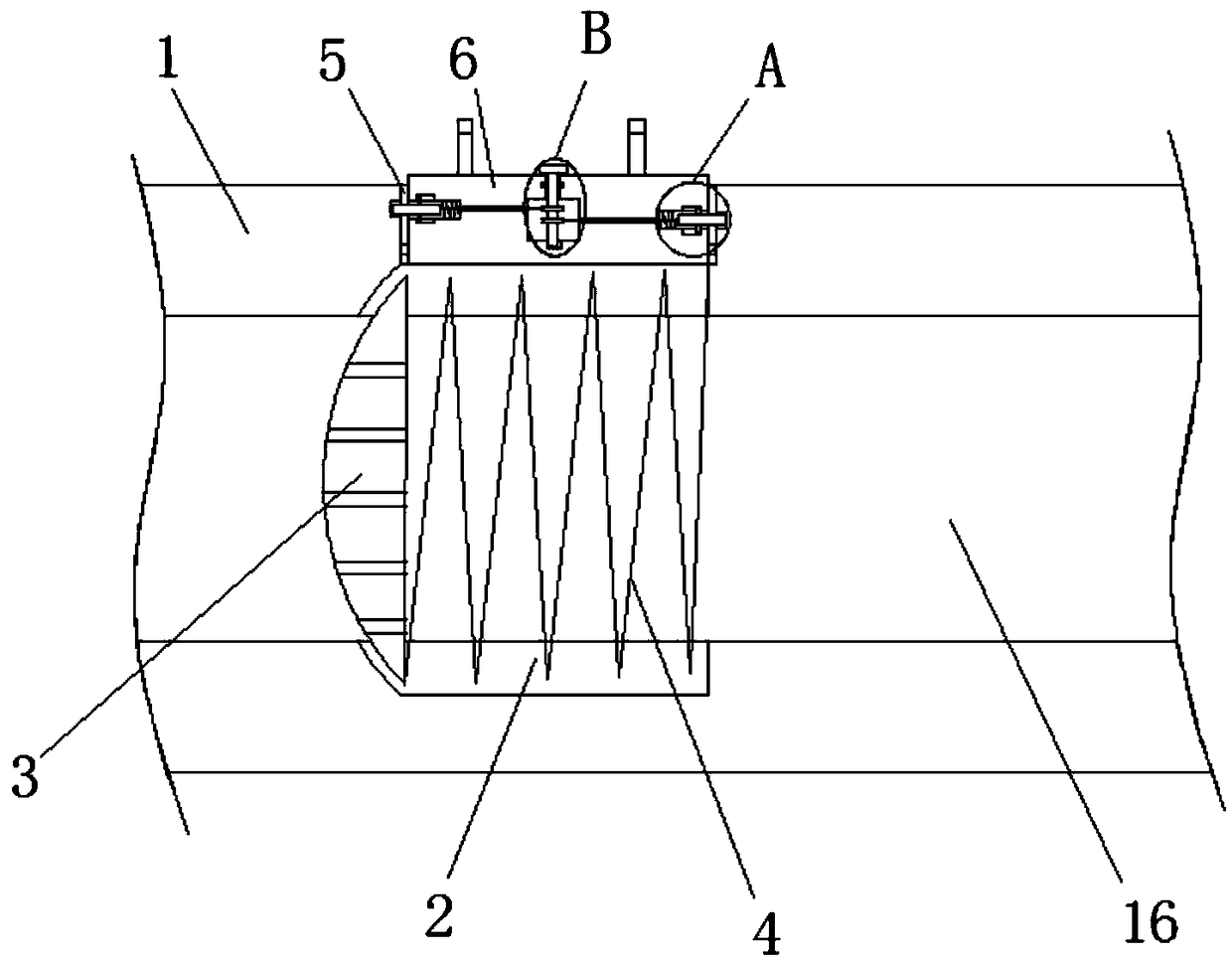 Buffer type ball valve easy to disassemble and assemble