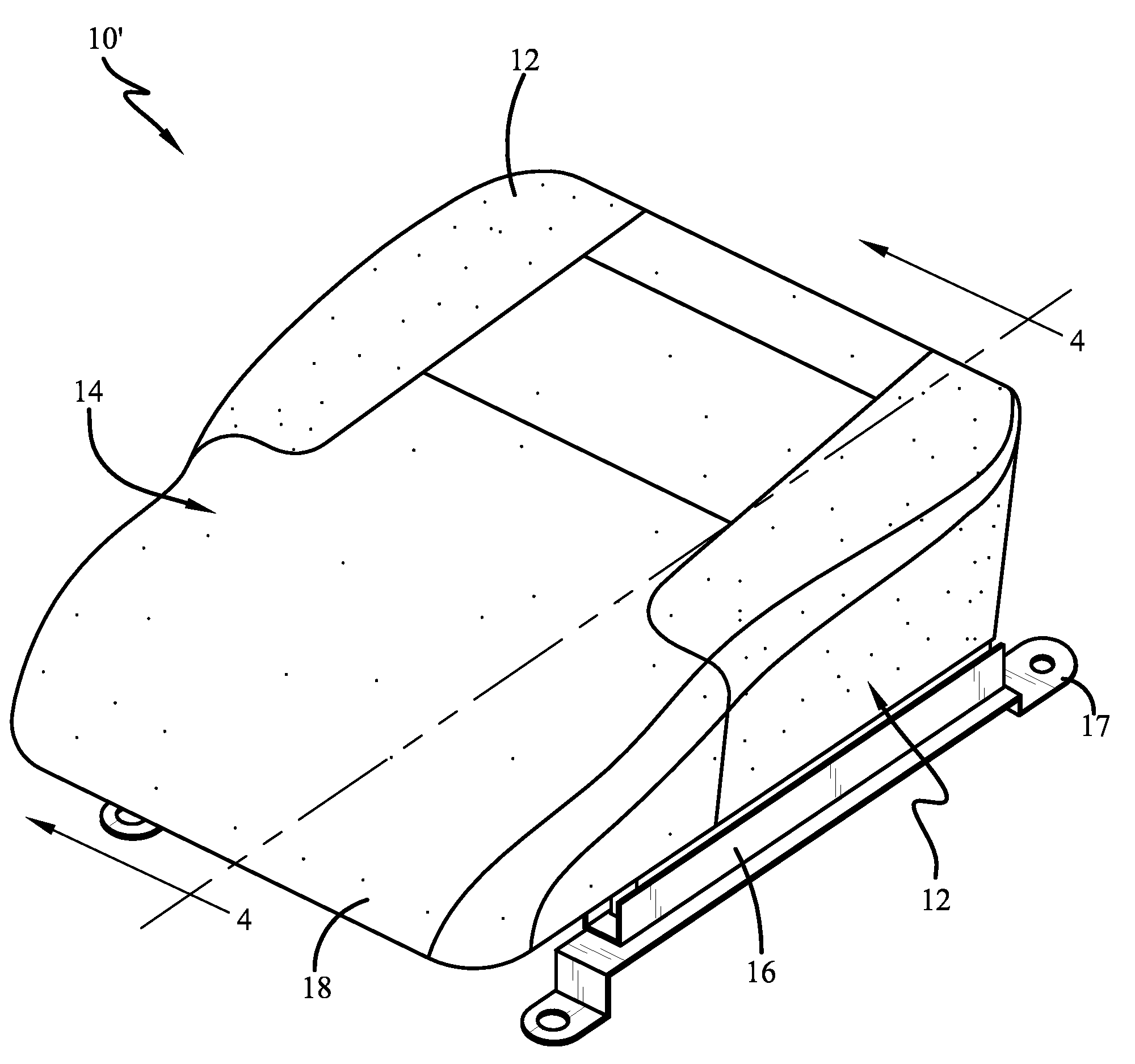 Adjustable Thigh Support for Automobile Seat Via Adjustment Plate