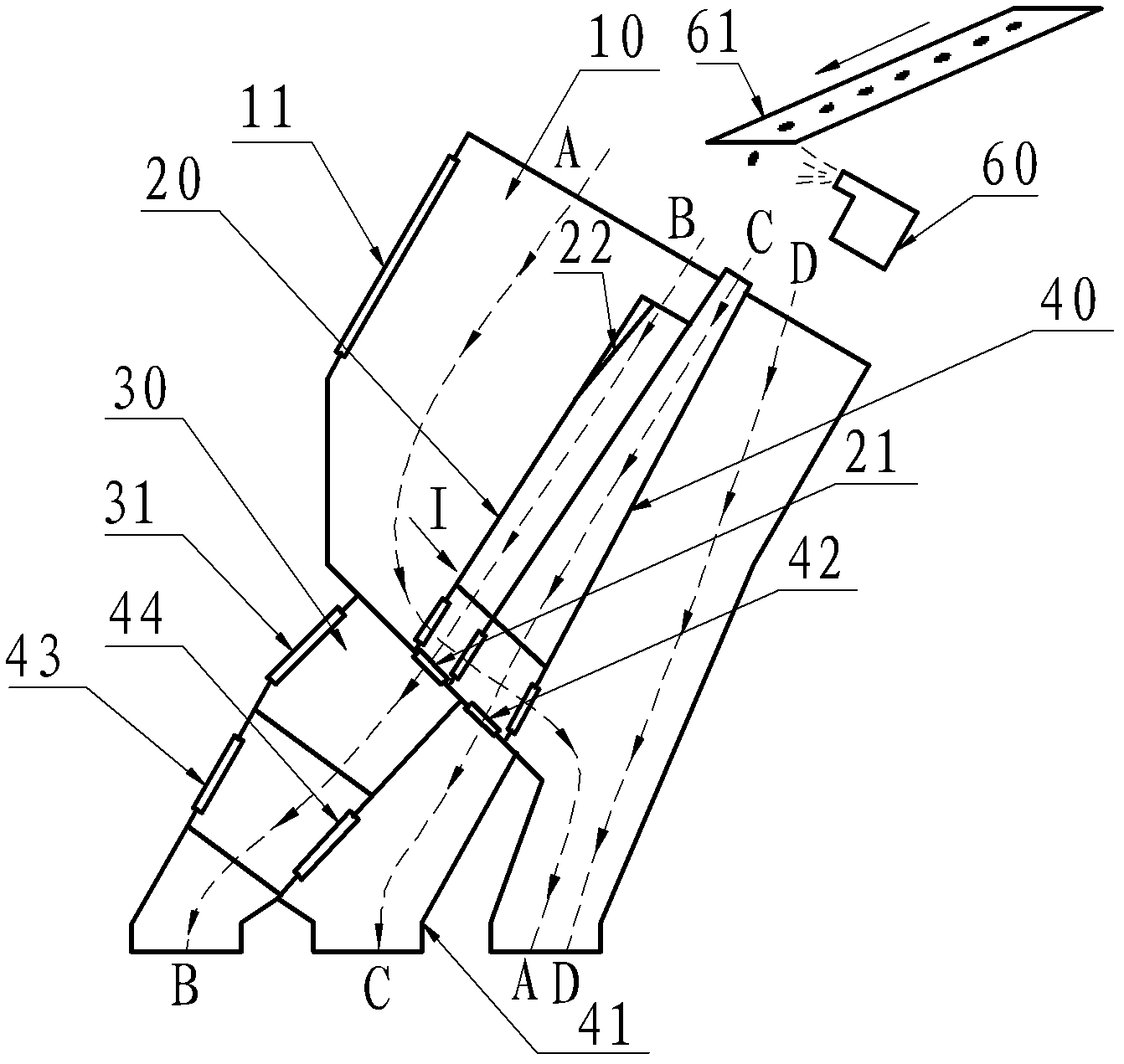 Novel receiving device of color selector