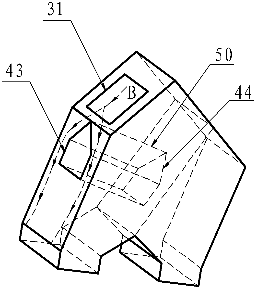 Novel receiving device of color selector
