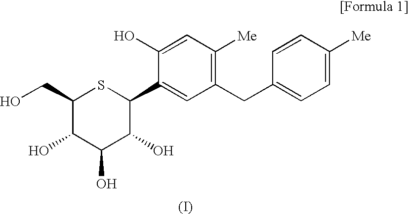 1-phenyl 1-thio-d-glucitol derivative