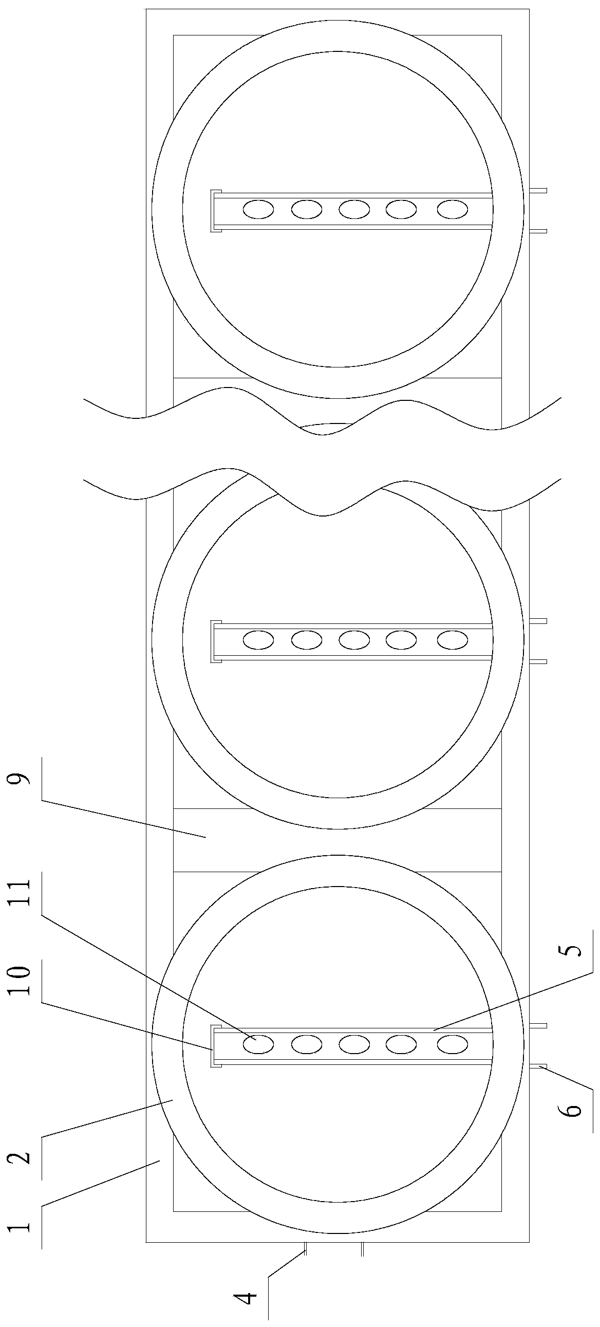 A land-based shellfish upwelling culture equipment