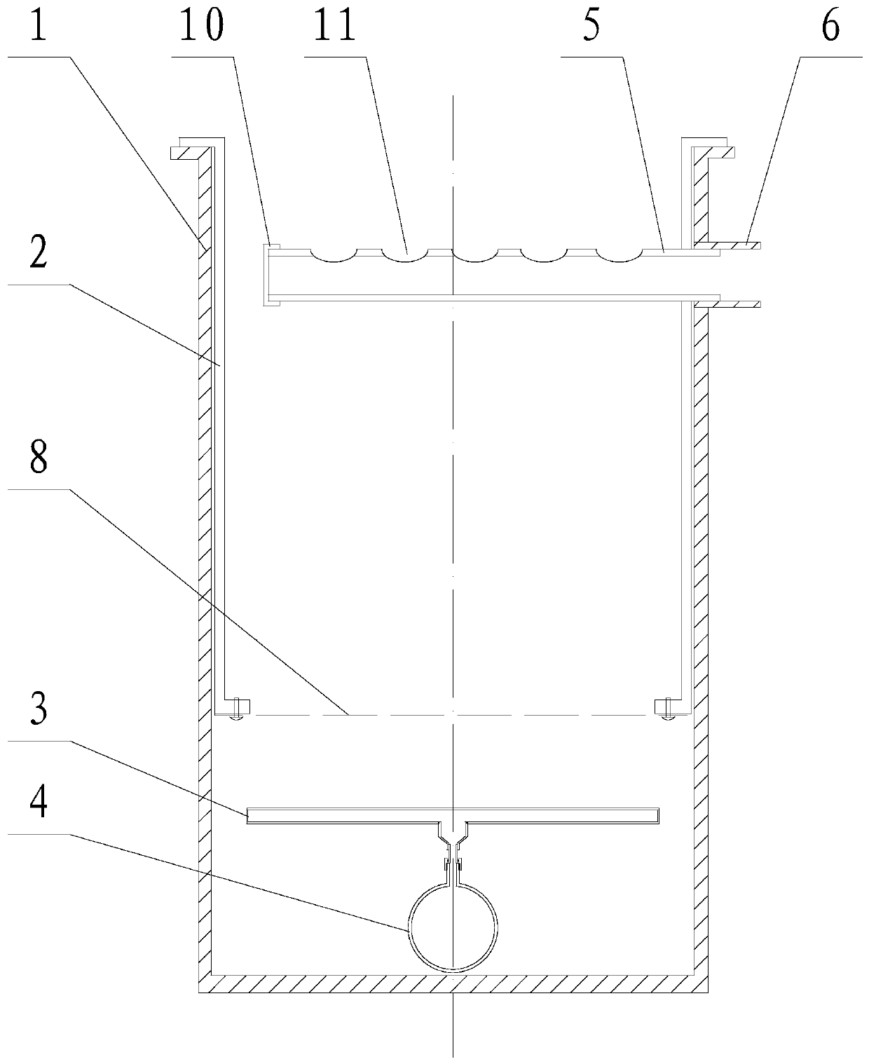 A land-based shellfish upwelling culture equipment