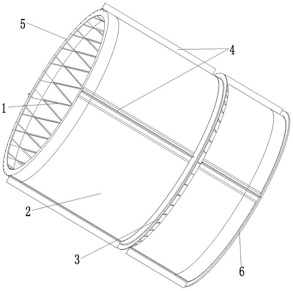 A Forming Method Applicable to Satellite Grid Composite Bearing Cylinder