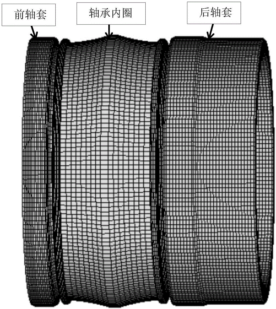 Strength analysis method and magnitude of interference analysis method of main bearing and shaft sleeve in wind turbine generator