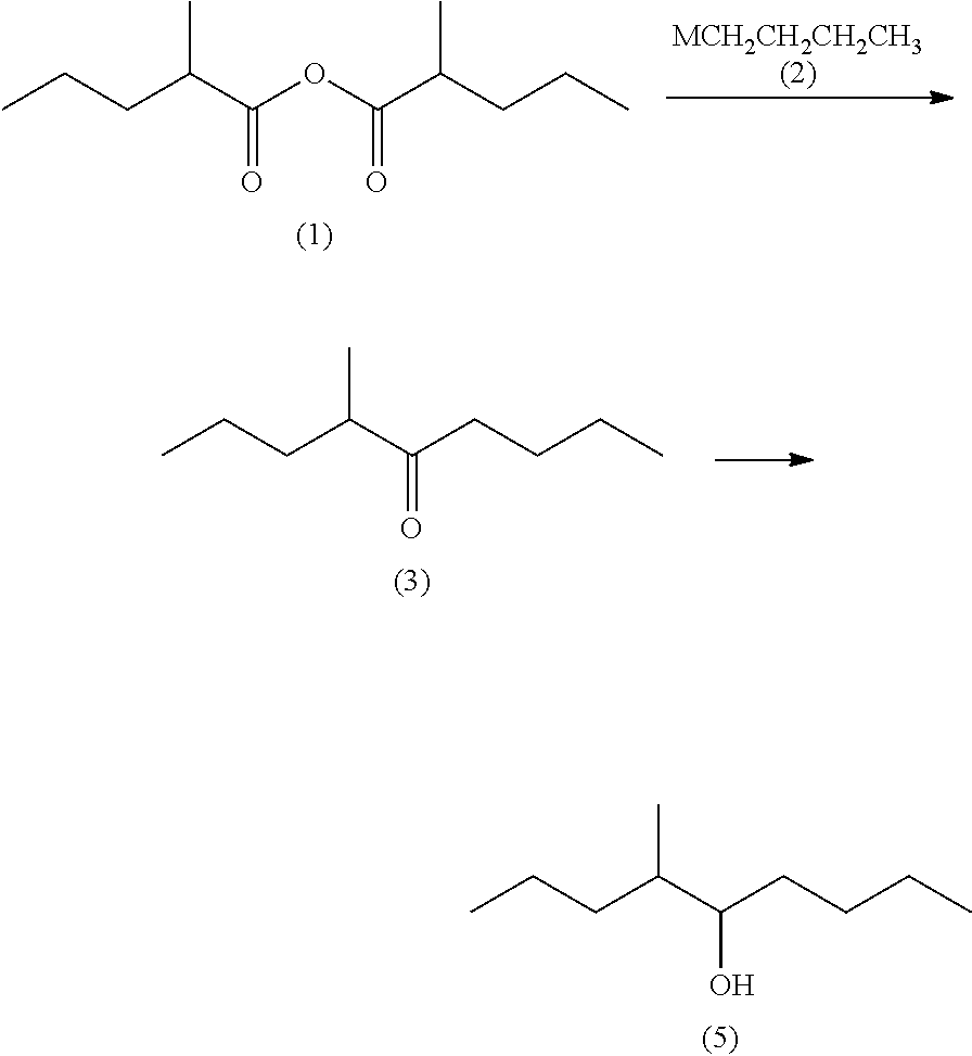 Processes for preparing 4-methyl-5-nonanone and 4-methyl-5-nonanol