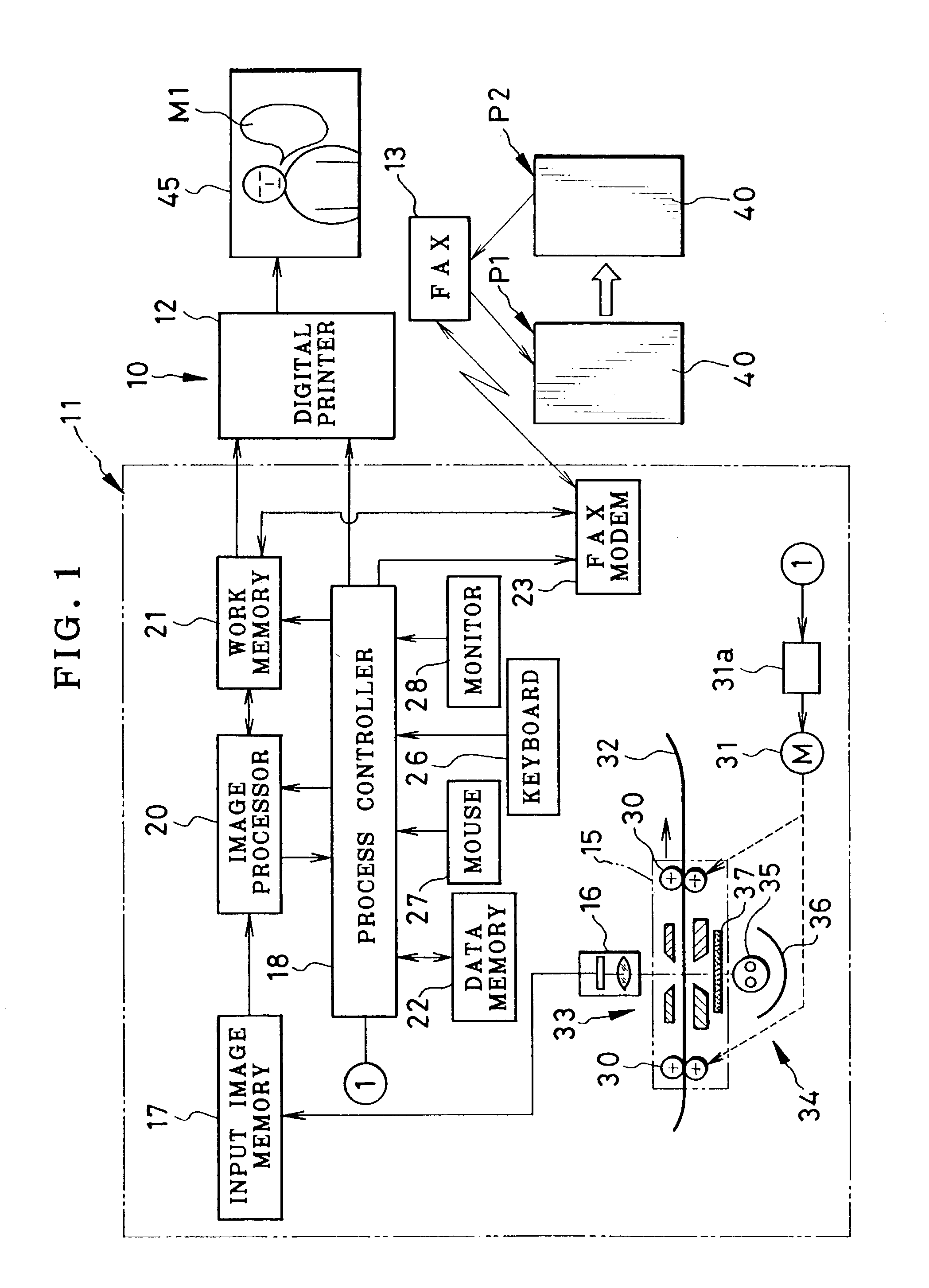 Printing method and system for making print from photo picture frame and graphic image written by user