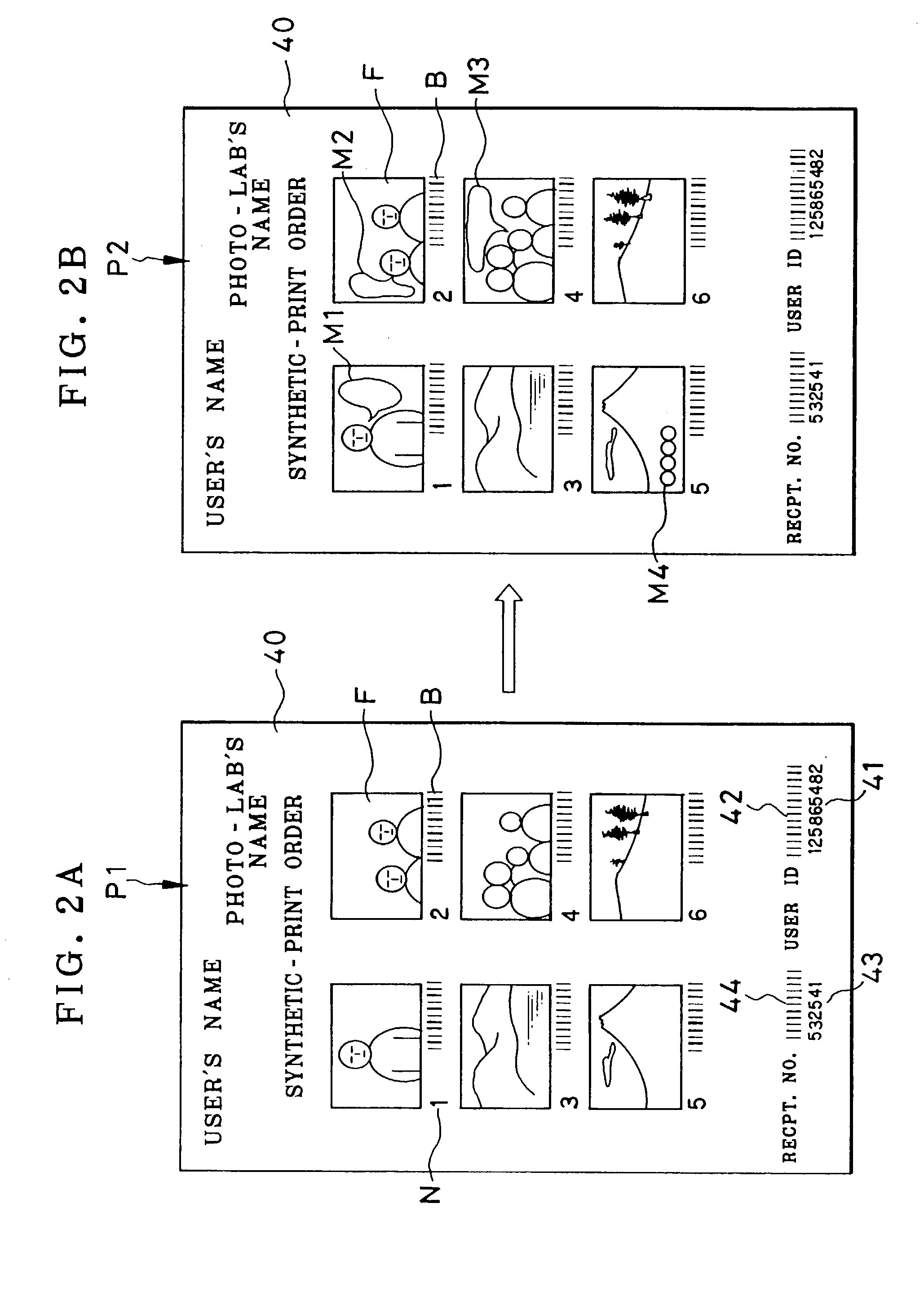 Printing method and system for making print from photo picture frame and graphic image written by user