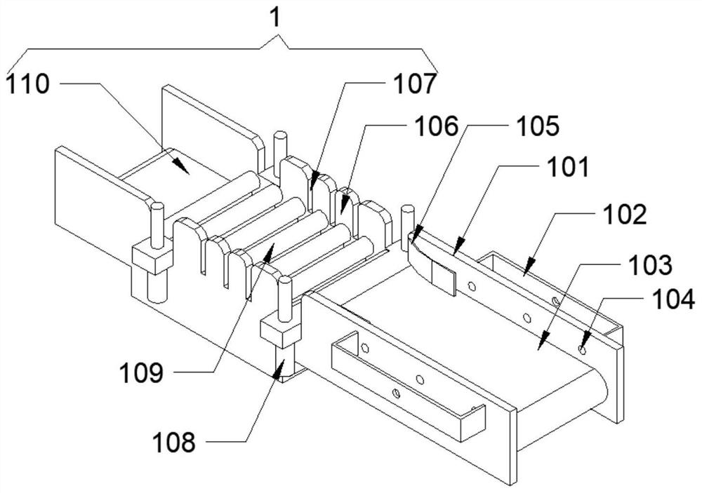 Pork slitting device