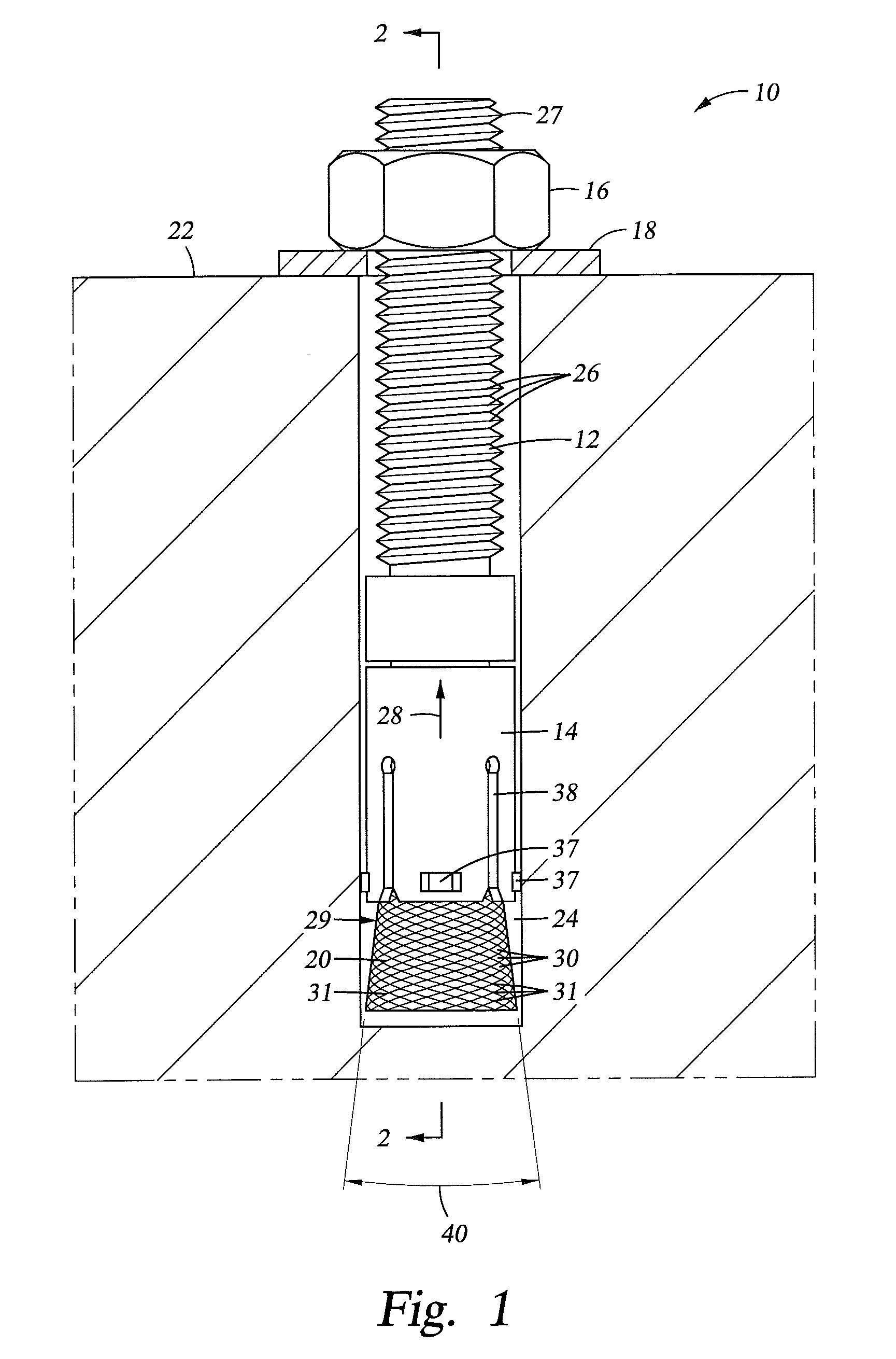 Antigalling anchor bolt and method