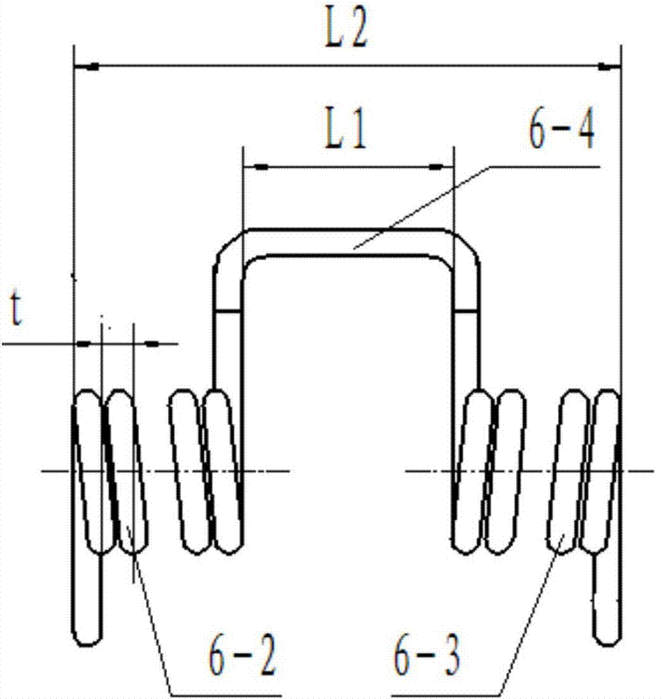 Double-body torsional spring forming device