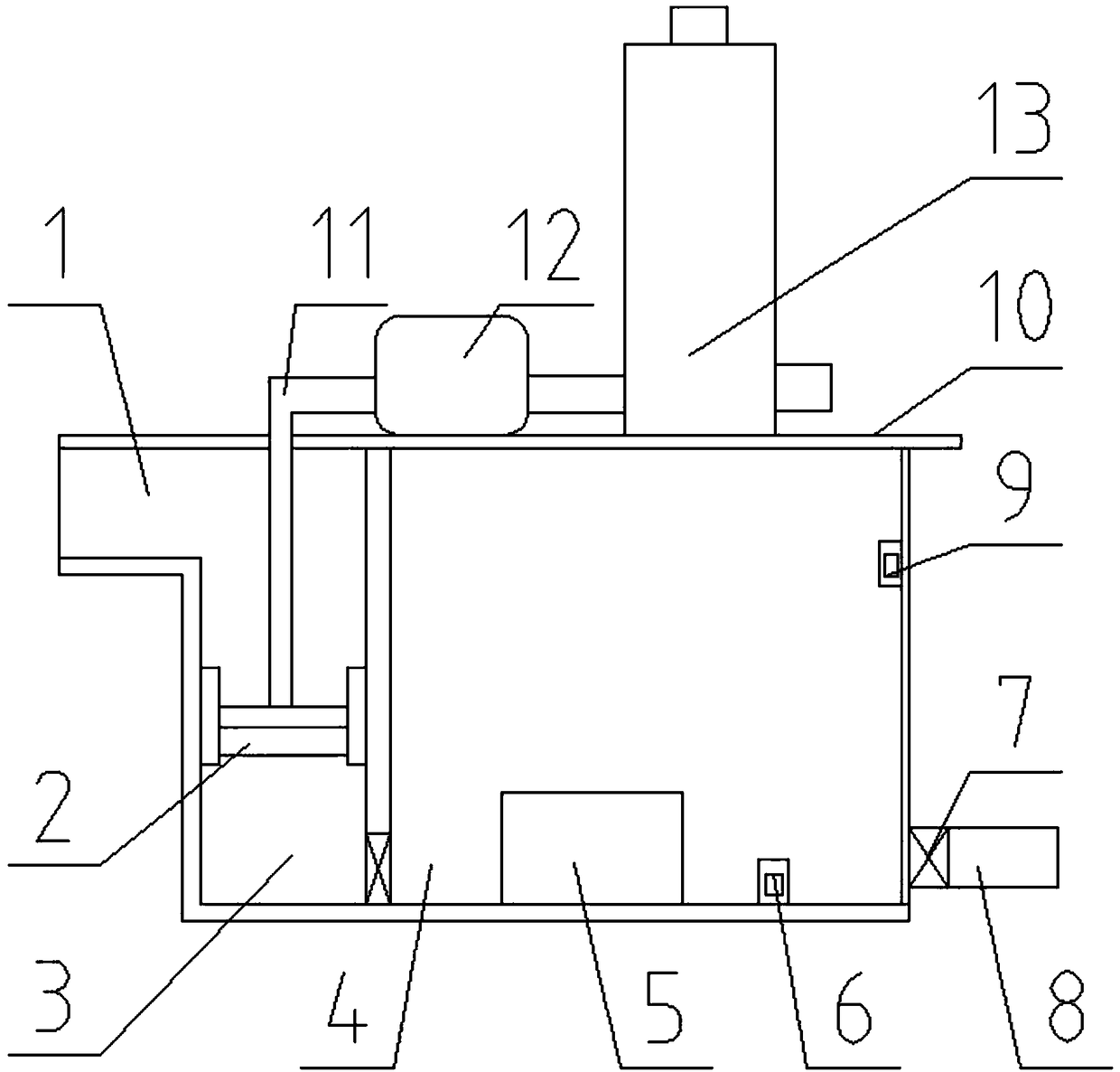 Urban sewer sludge purifying device and method