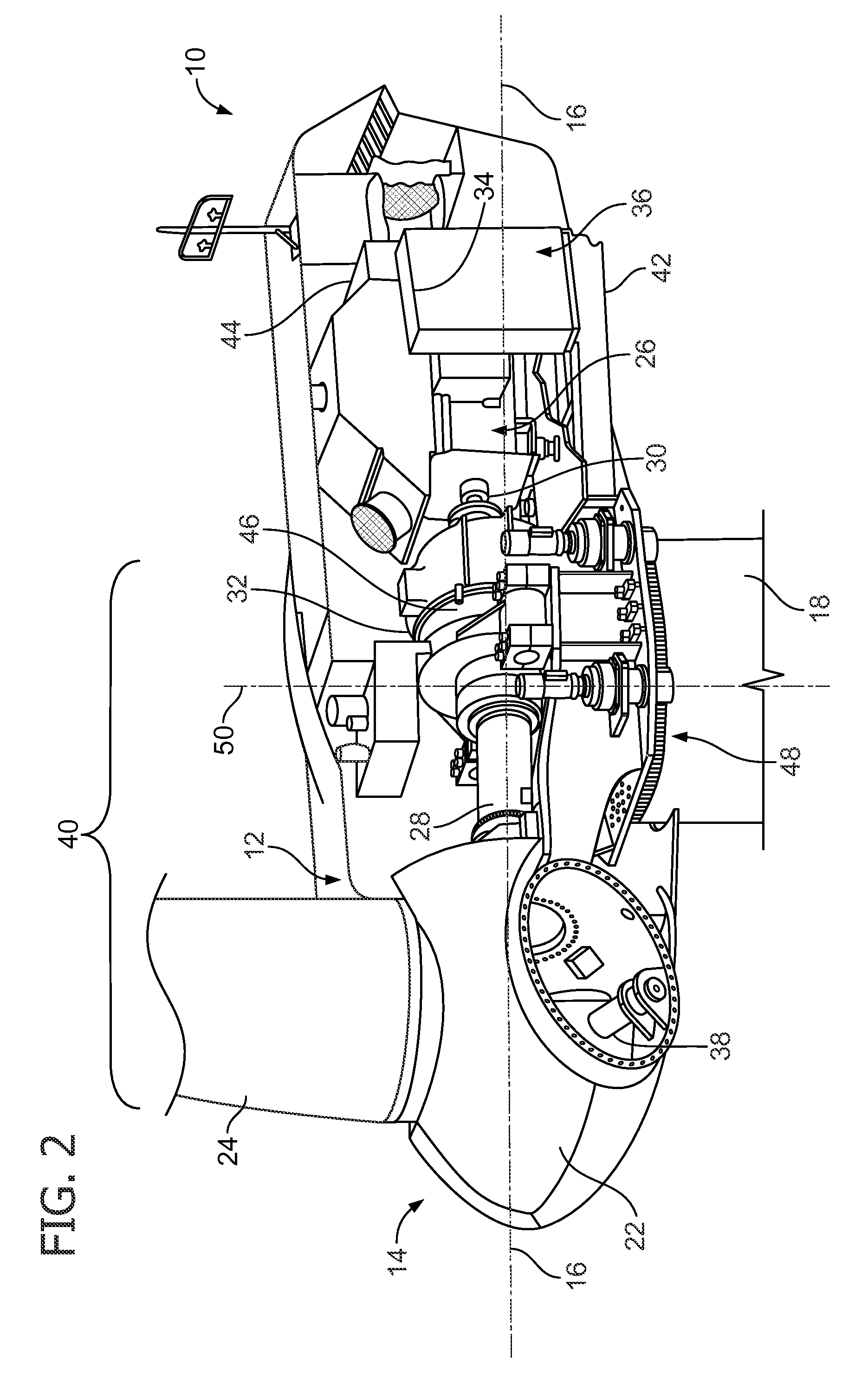 Method and system for extracting inertial energy from a wind turbine